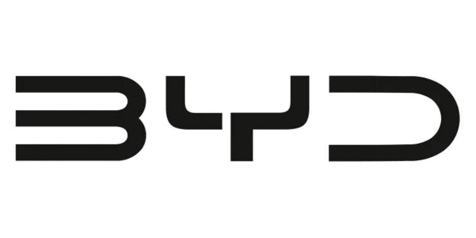 The BYD logo in bold, black stylized letters with smooth, rounded edges on a transparent background.